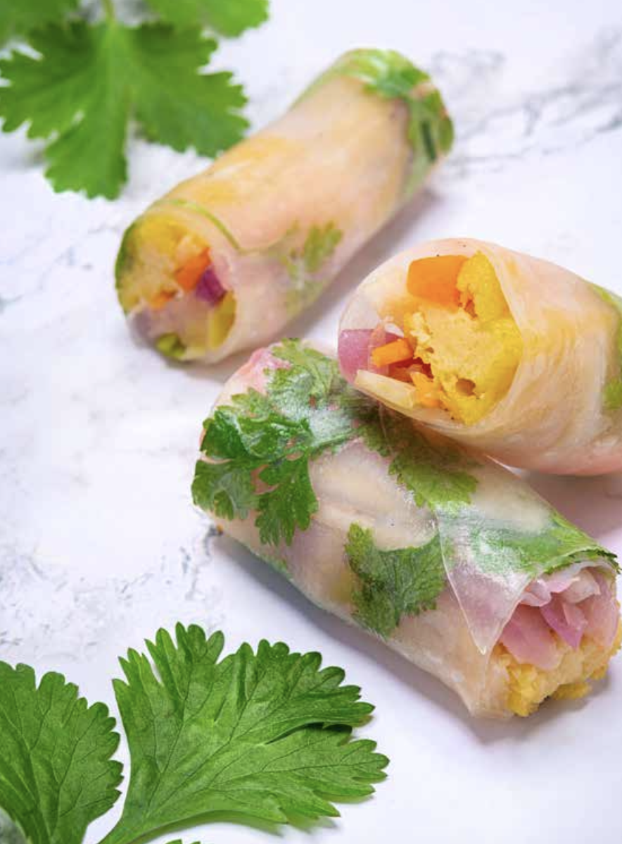 rouleaux de légumes d'été